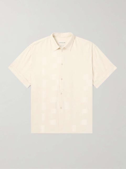 Elio Checked Cotton and Silk-Blend Twill Shirt