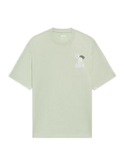 Li-Ning BadFive Graphic T-shirt 'Pale Moss Green' AHSS373-3