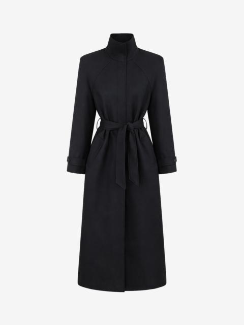 The Frankie Shop Skye Padded Trench Coat - Black