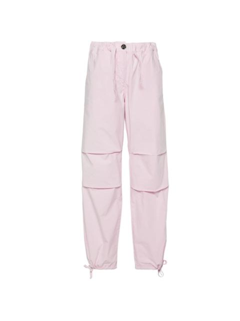 GANNI straight-leg organic cotton trousers