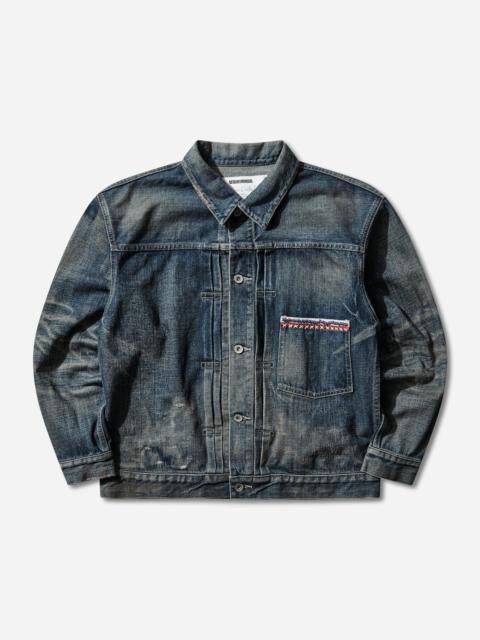 NEIGHBORHOOD Men's Savage Denim Type-1 Jacket Indigo
