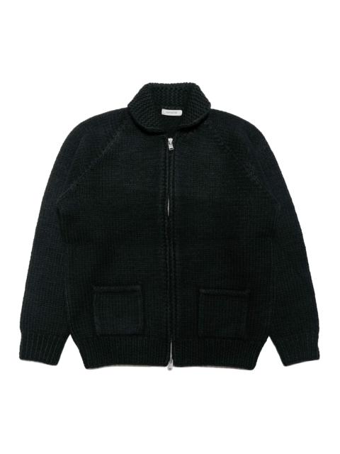 nonnative Adventurer Hand-Knit Cowichan Sweater Wool Yarn Black