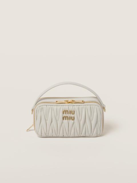 Miu Miu Matelassé nappa leather shoulder bag