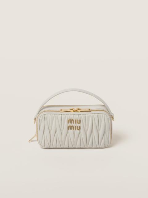 Miu Miu Matelassé nappa leather shoulder bag