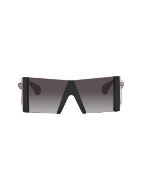 VERSACE Black Edge Mask Sunglasses