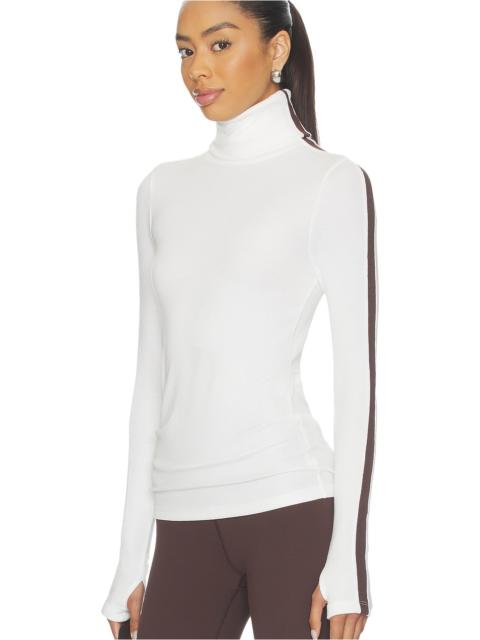 SPLITS59 Jackson Rib Full Length Turtleneck Top