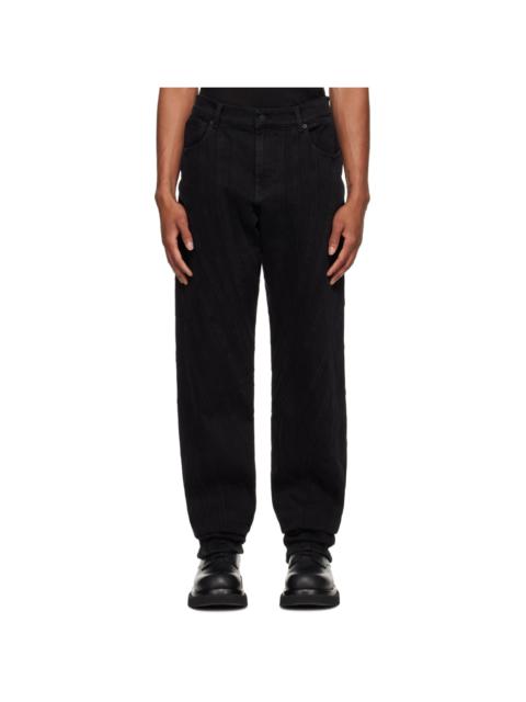 MUGLER Black Spiral Jeans