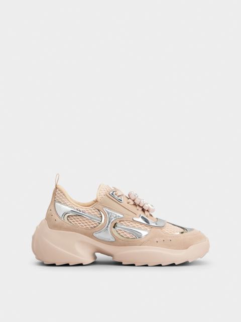 Viv' on the Run Sneakers in suede and fabric