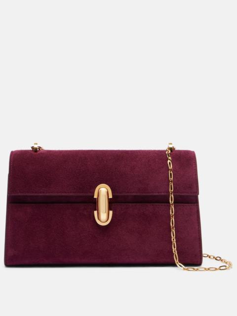 SAVETTE Symmetry suede crossbody bag