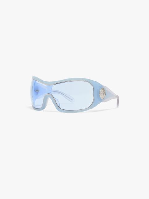 CASABLANCA Blue Outline Shield Sunglasses | Casablanca Paris