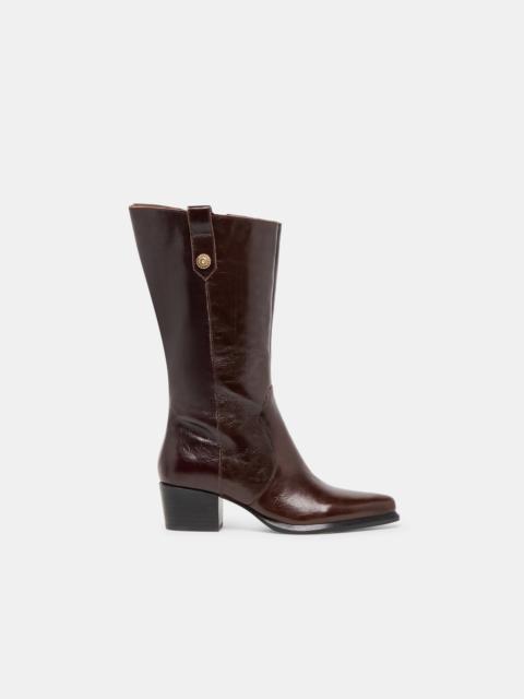 dolce vita VERN WIDE CALF BOOTS CHOCOLATE LEATHER