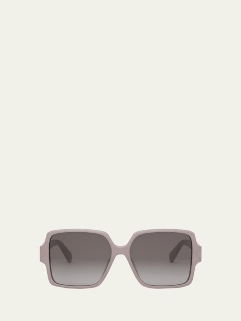 CELINE Triomphe Square Acetate Sunglasses