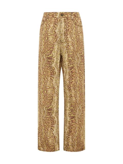 ALÉMAIS Boa Denim Mid Rise Jean