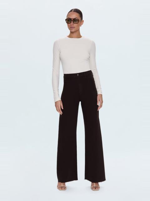 PISTOLA PENNY HIGH RISE WIDE LEG JEAN - MOCHA
