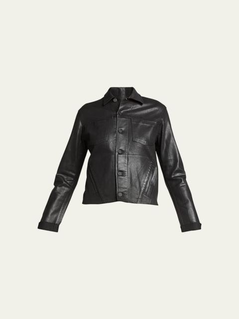 L'AGENCE Janelle Slim Coated Jacket