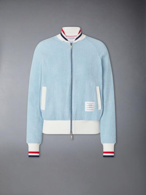Thom Browne COTTON TWEED RWB CUFF BOMBER JACKET
