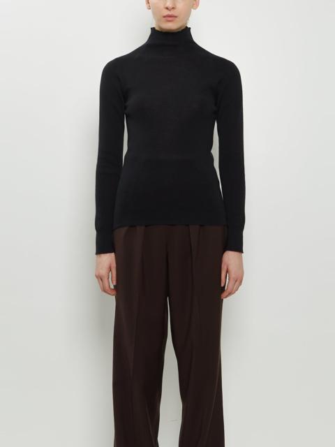 MARGARET HOWELL Ribbed Wool High Neck Jumper