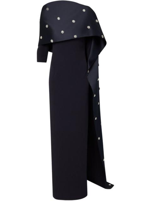 Safiyaa cape-attached dress