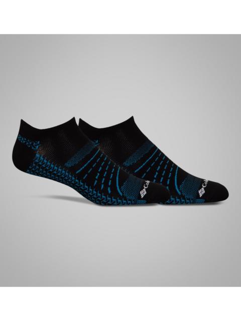Columbia Men's Mapped BRR No-Show Lightweight Socks - 2 Pack