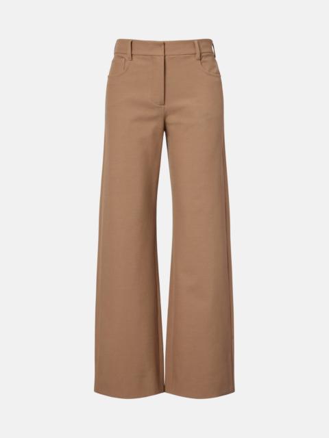 'S Max Mara Cotton-blend wide-leg pants
