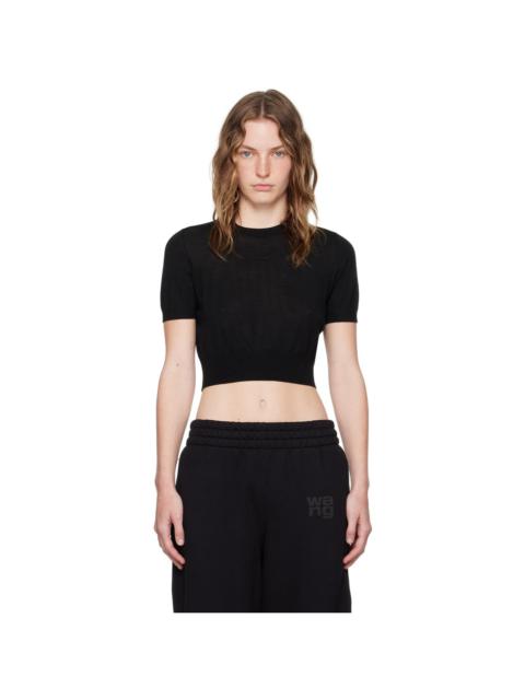 alexanderwang.t Black Embossed Logo T-Shirt