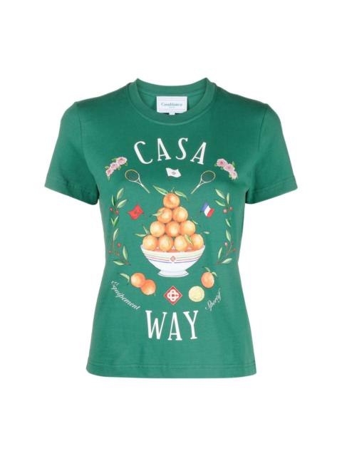 CASABLANCA Casa Way organic cotton T-shirt