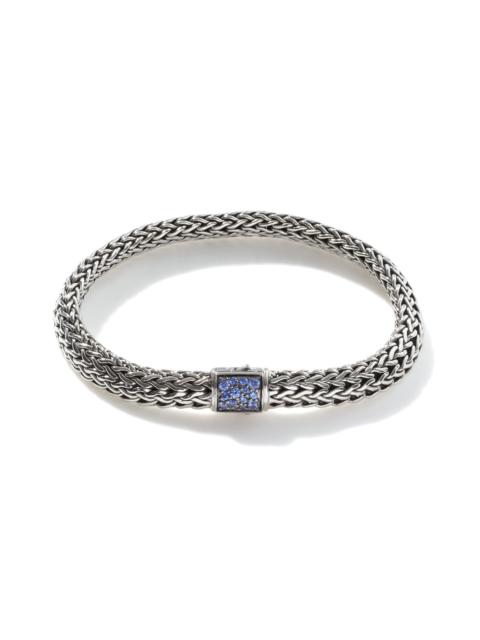 JOHN HARDY Icon Bracelet, Reversible, Sterling Silver, Gemstones, 6.5MM