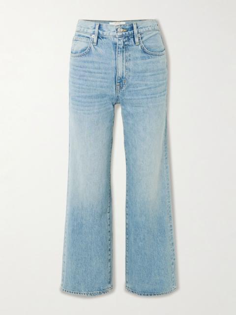 SLVRLAKE Grace Ankle high-rise wide-leg jeans Light denim