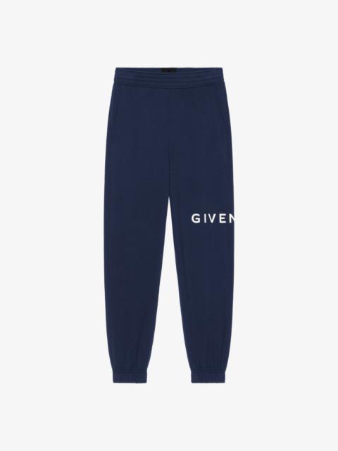 Givenchy GIVENCHY ARCHETYPE SLIM FIT JOGGER PANTS IN FLEECE