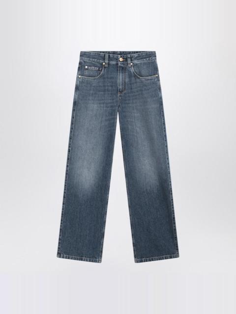 Brunello Cucinelli Contemporary Loose Pants In Denim