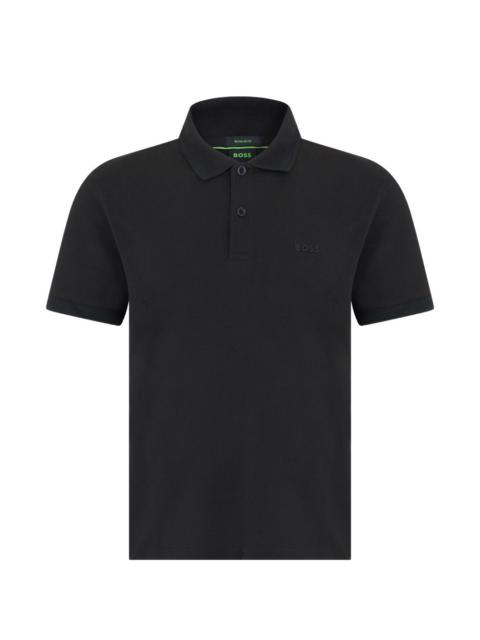 BOSS embossed regular-fit polo shirt