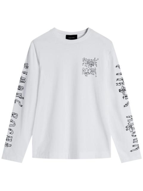 Simone Rocha graphic logo-print cotton top