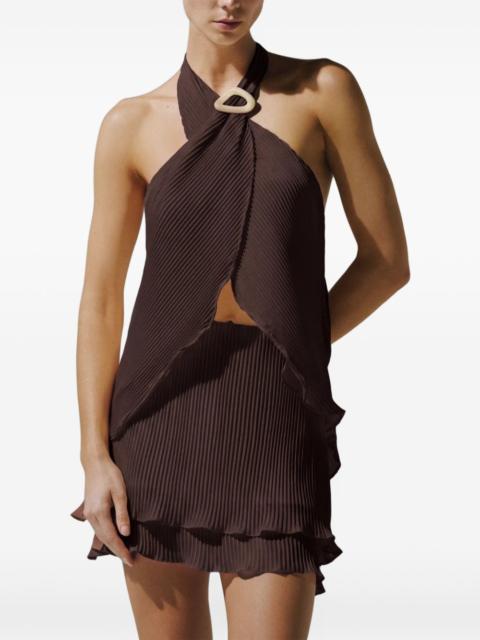 BAOBAB Lira pleated tiered mini skirt