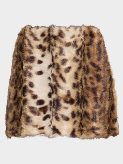 AKNVAS Lis Faux Fur Mini Skirt