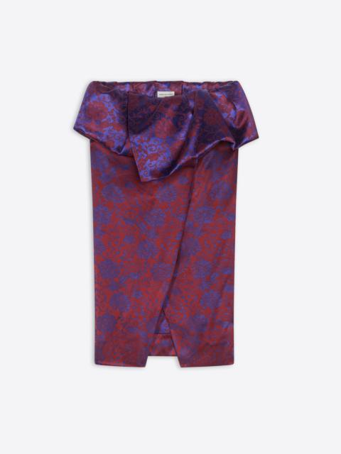 Dries Van Noten JACQUARD PEPLUM SKIRT