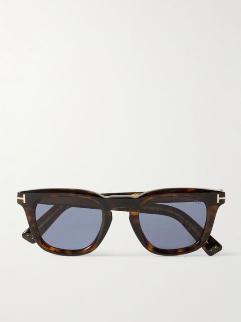 TOM FORD Round-Frame Tortoiseshell Acetate Sunglasses Tortoiseshell