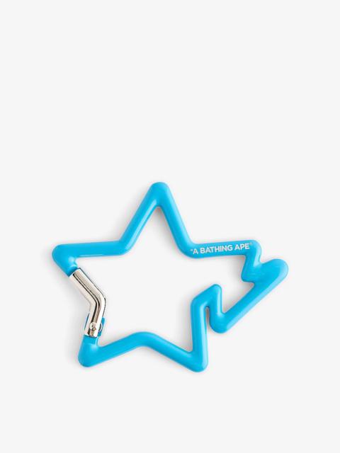 A BATHING APE® B Star Metal Carabiner Keyring
