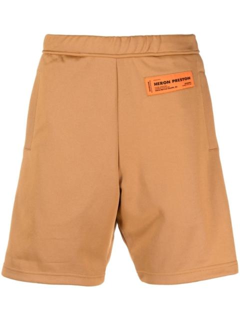 Heron Preston logo-patch deck shorts