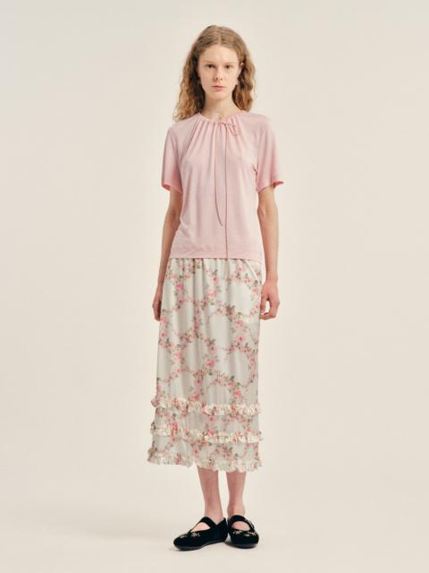 Simone Rocha Ruffle Frill Hem Easy Skirt