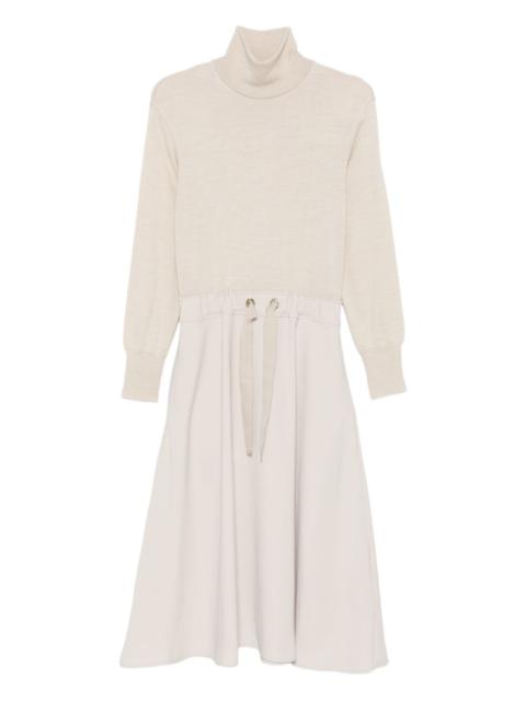 Herno roll-neck tie dress