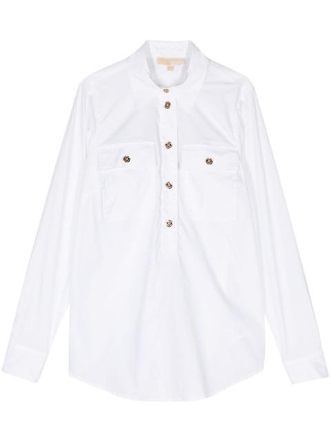 MICHAEL KORS collared poplin blouse
