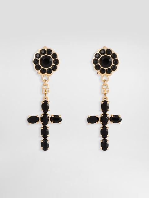 Dolce & Gabbana Drop earrings with crosses