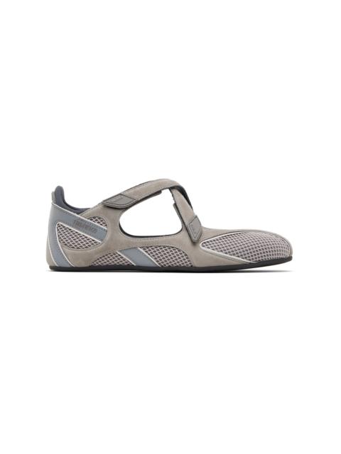 THE ATTICO Taupe & Gray Floor 01 Ballerina Flats