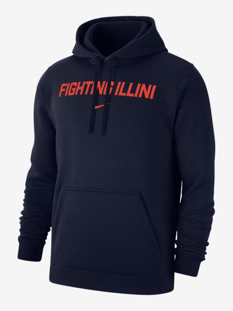 Nike Illinois Club Fleece Men's Nike College Pullover Hoodie