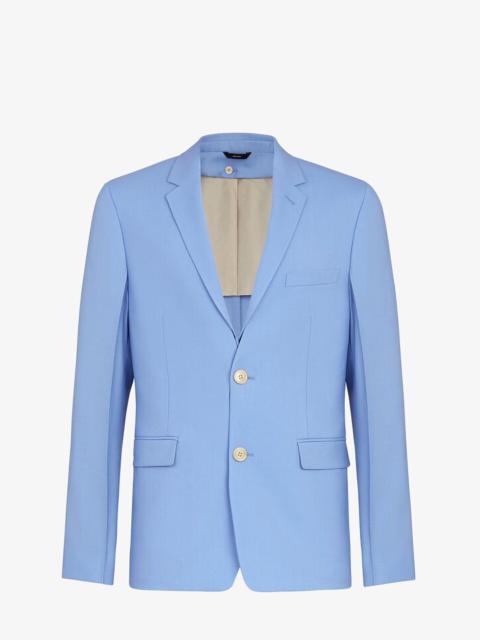 FENDI Light blue wool blazer