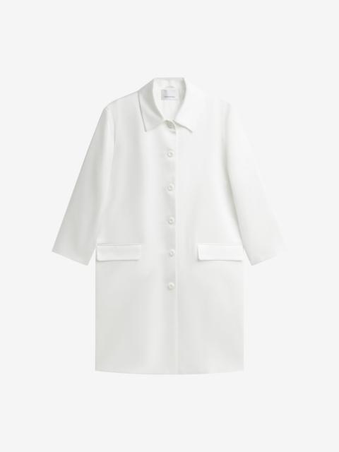 The Frankie Shop Vavin Satin Long Jacket - White