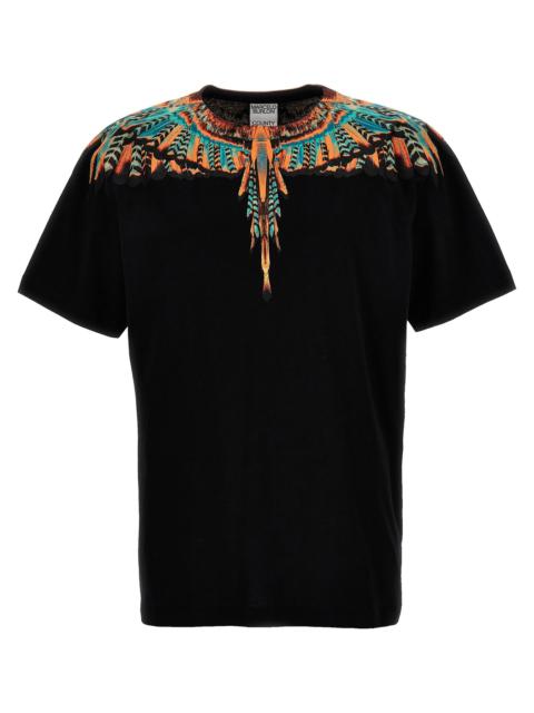 Marcelo Burlon County Of Milan Grizzly Wings T-Shirt Brown
