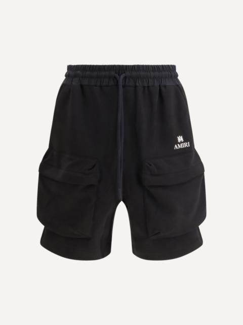Drawstring-waist cargo track Shorts