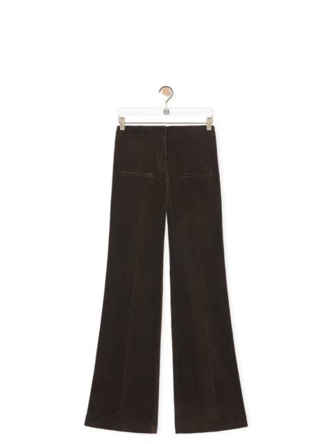 Bootleg trousers in cotton