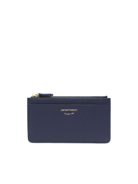 EMPORIO ARMANI MyEA trifold wallet with deer print | REVERSIBLE